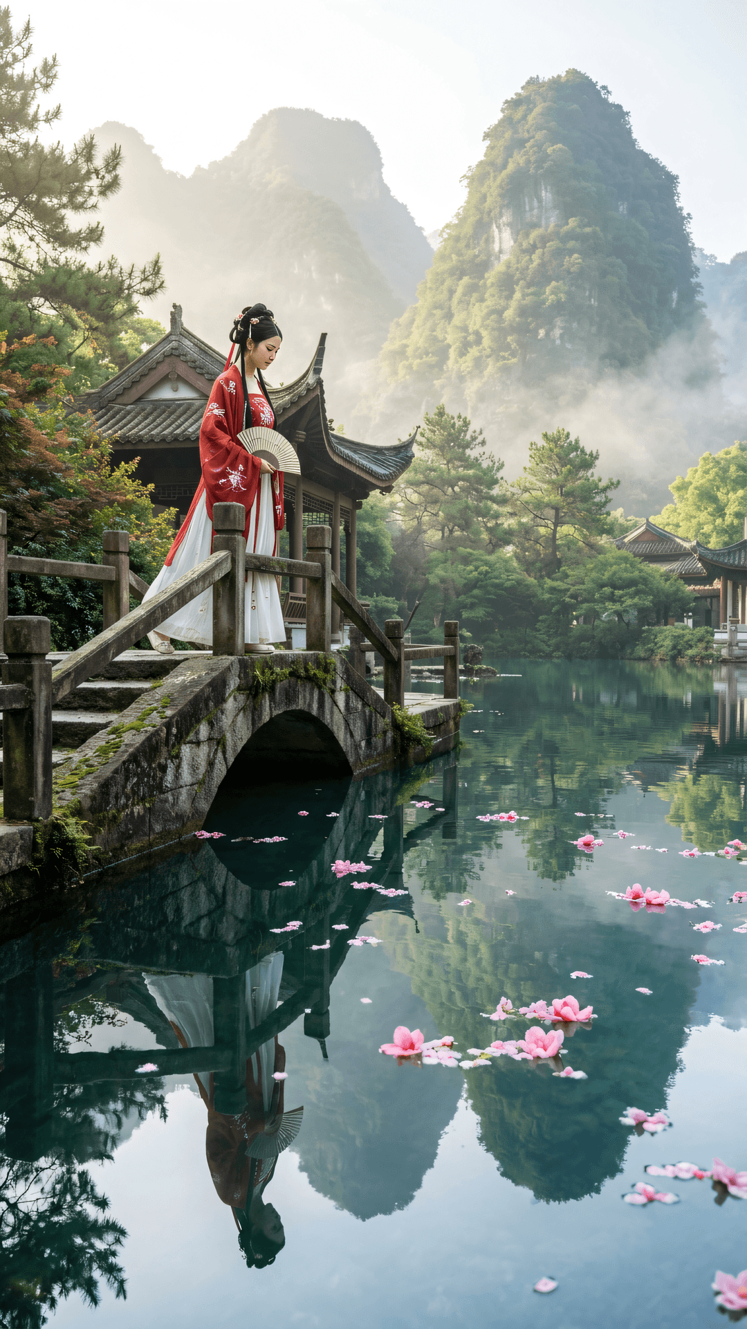 青山原不动，白云自去来。欲识常住理，莫向境中裁。