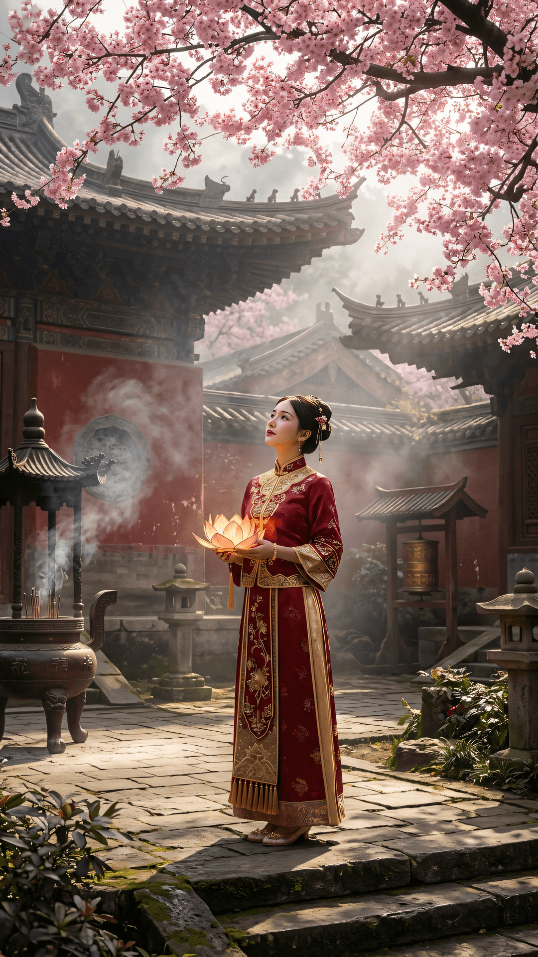 劫火烧残心不灭，春风吹绿草还生。是非不到真如地，万象森罗一镜明。