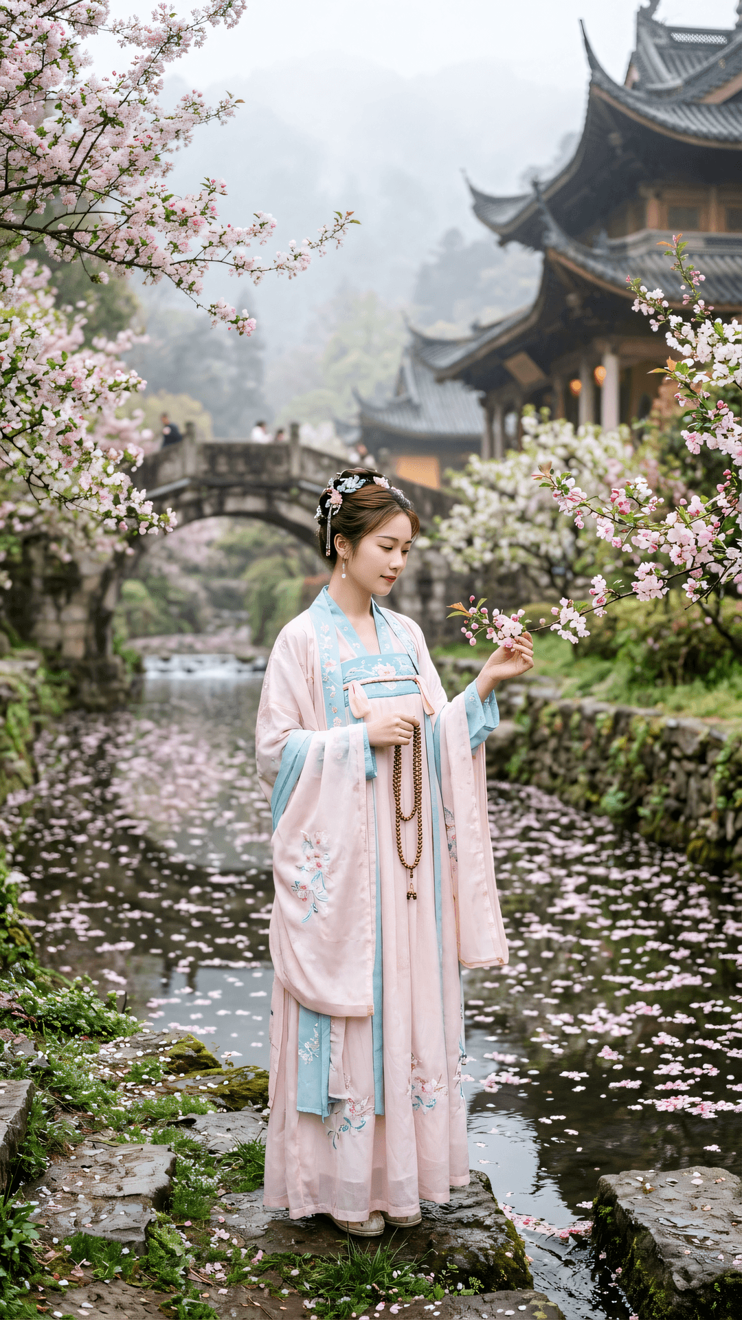 春色满城心自远，海棠溪畔悟真常。世间甲子须臾事，不向虚名觅故乡。