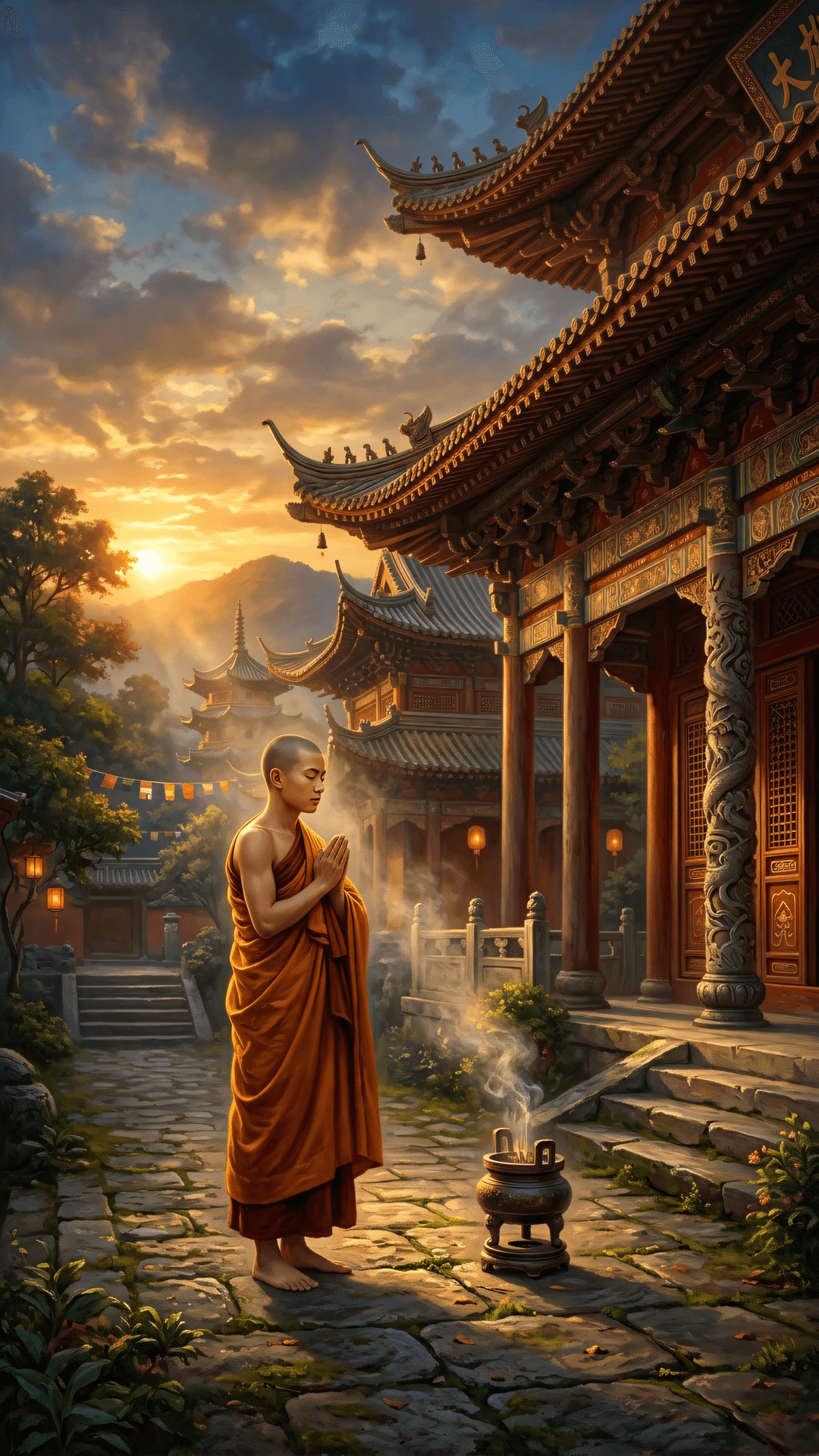 火宅无安，众苦充满。若能转识成智，当下即是清凉地。