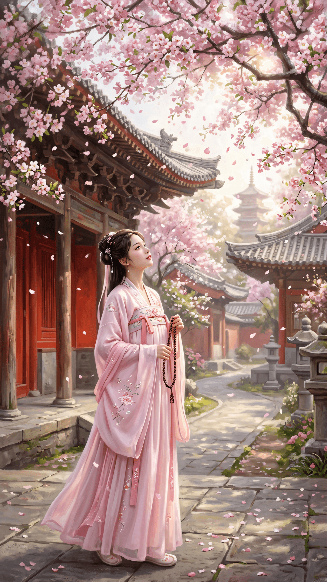 万木凋零不是春，百花齐放始为真。莫向繁华寻影迹，心灯一点照乾坤。
