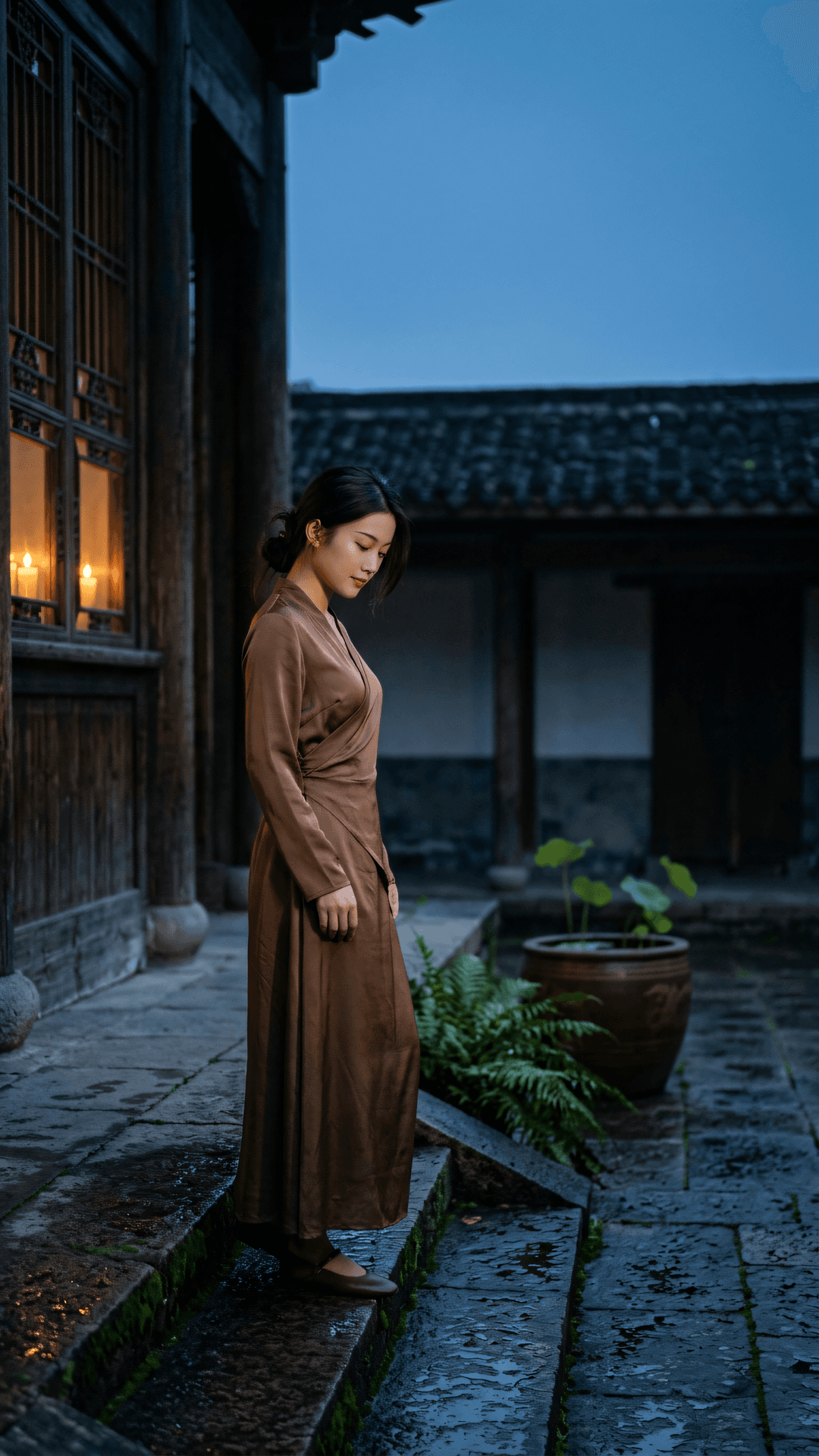 万物生灭本无常，心随长河静流深。任凭世间风波起，且向灵台觅清芬。