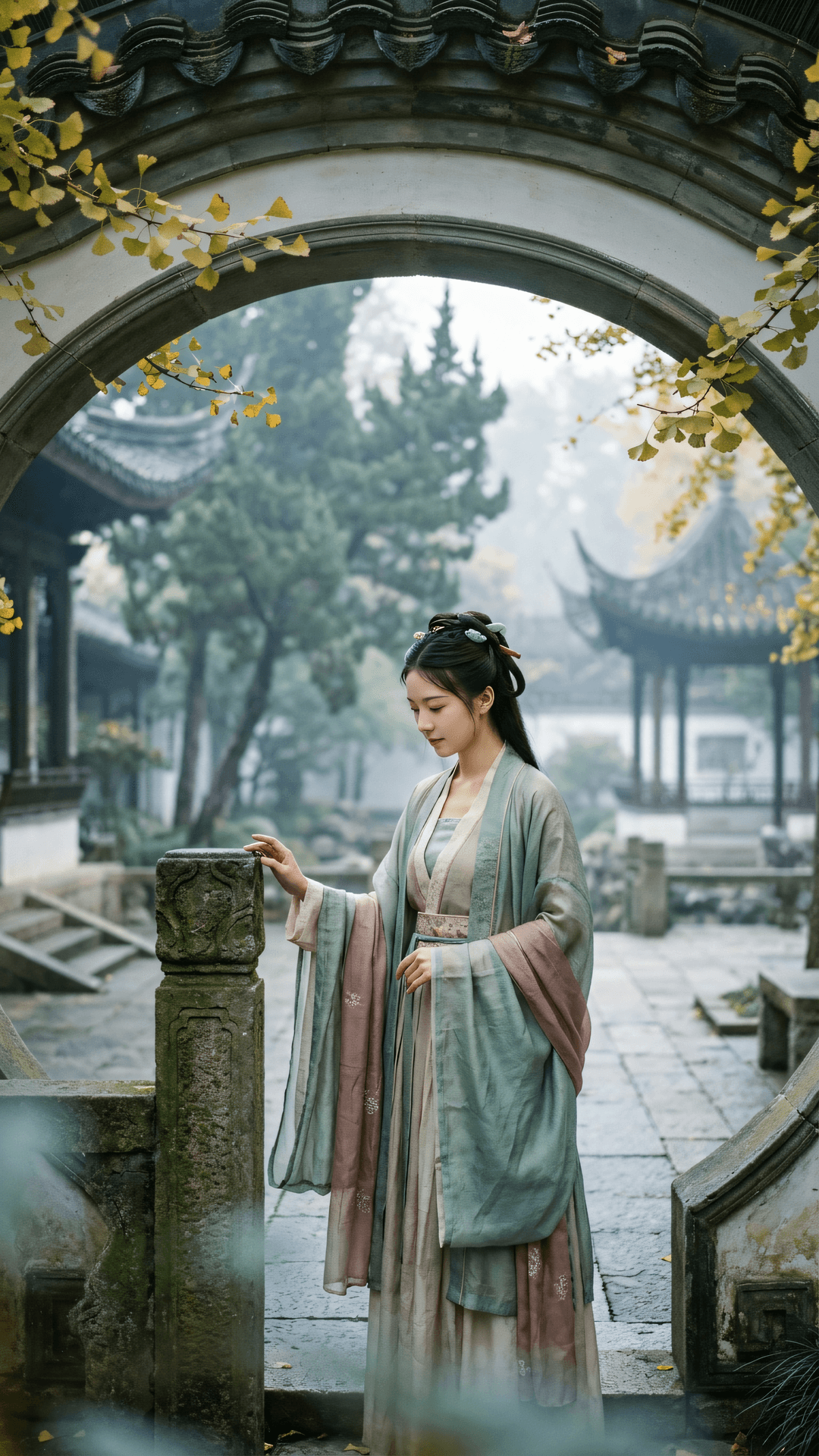 尘寰纷扰皆如幻，心定方能万象平。看取庭前秋色晚，金风不染本来情。