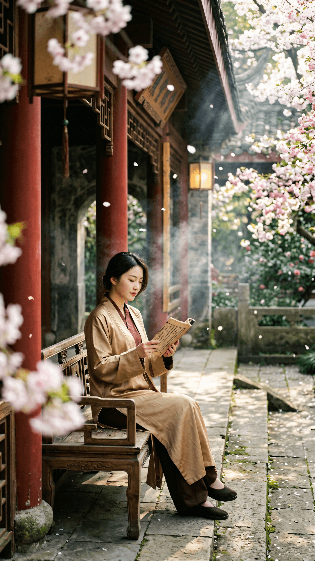 莫道春归无觅处，万卷经书在眼前。一念心清净，处处是道场。