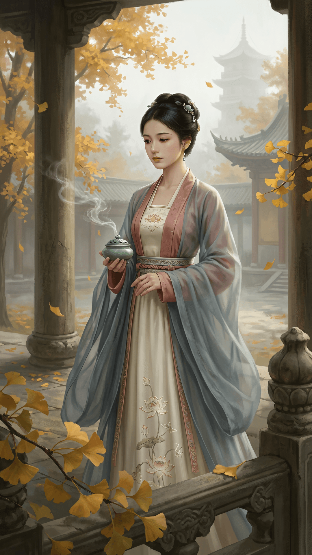 莫向尘劳寻解脱，且从疲倦见慈悲。心如止水无余事，一叶落时万境归。