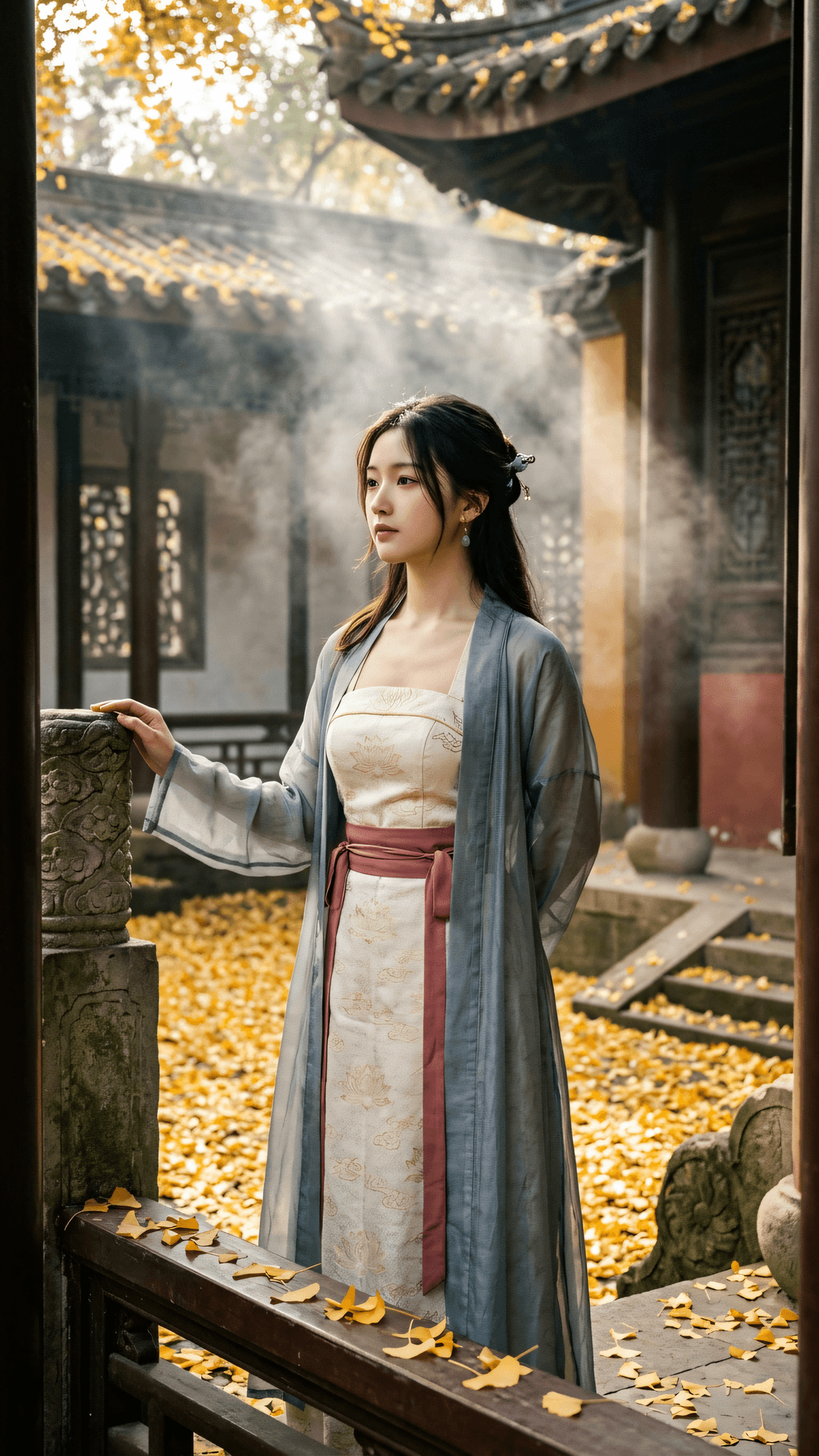 众生忙碌，如尘逐风。若能于心头安置一席，即便身在万丈红尘，亦是深山古刹。
