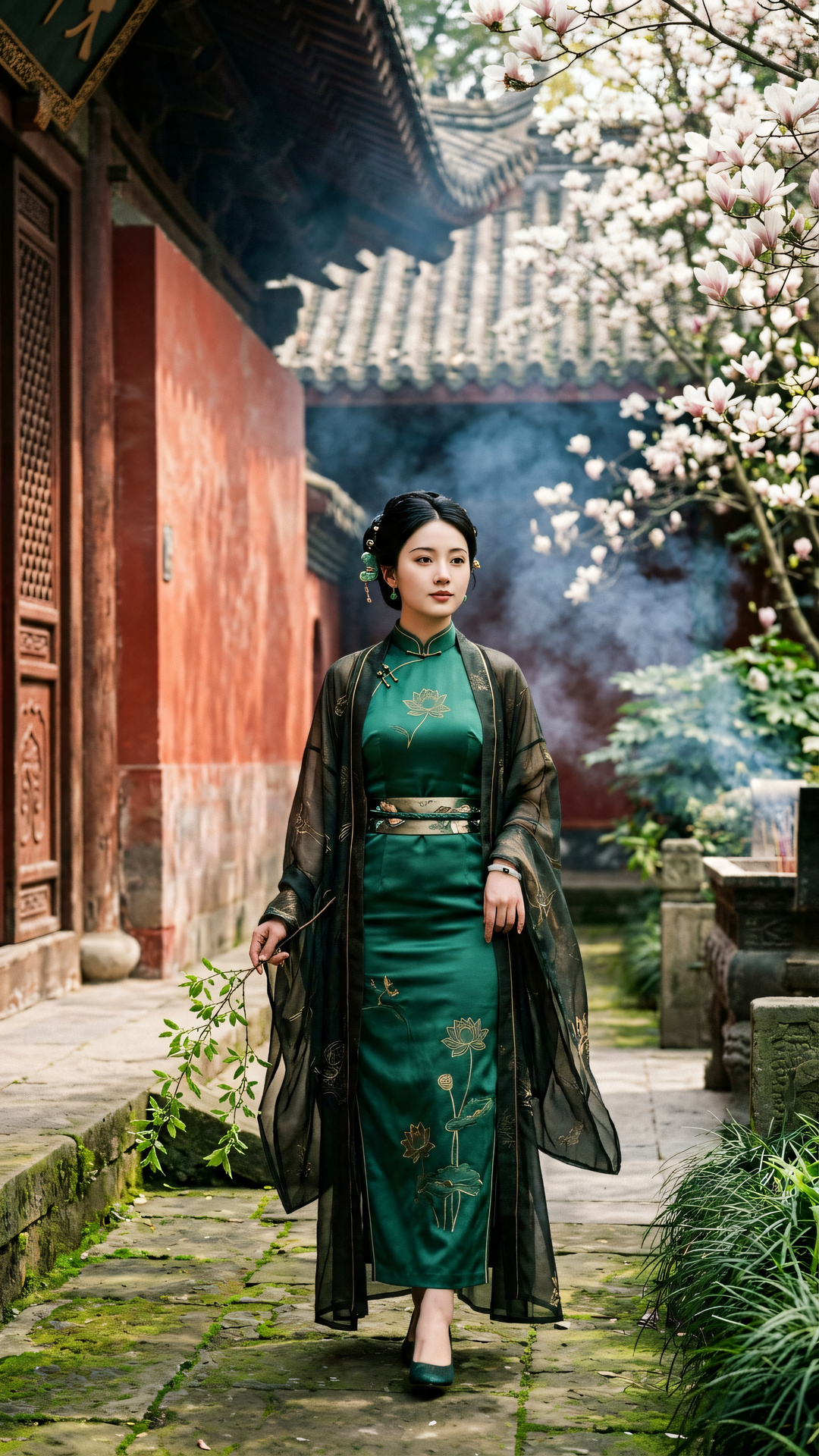 山河大地悉是如来身，护持草木即是护自心。境随心转，国之庄严，皆由心造。