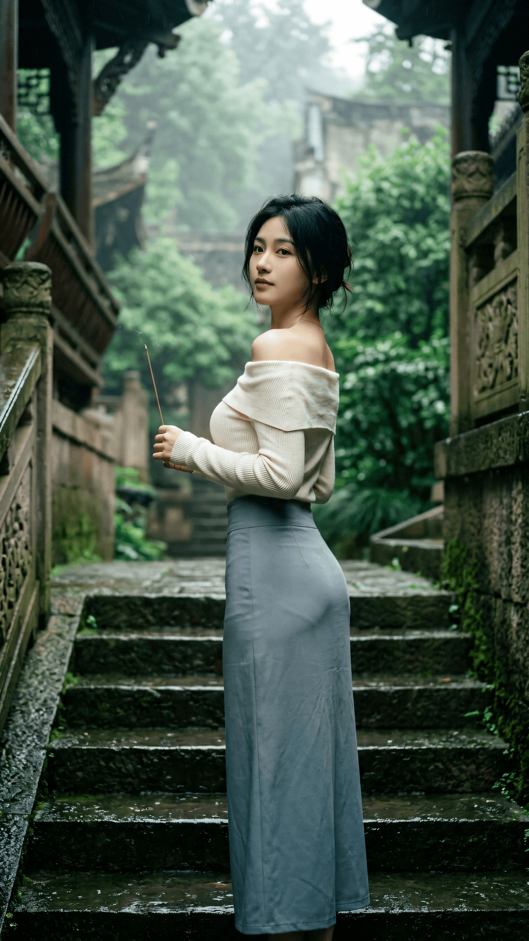 孤舟并影，夕照同归。若以智慧观，离合皆随缘；慈悲立界，不染尘埃。