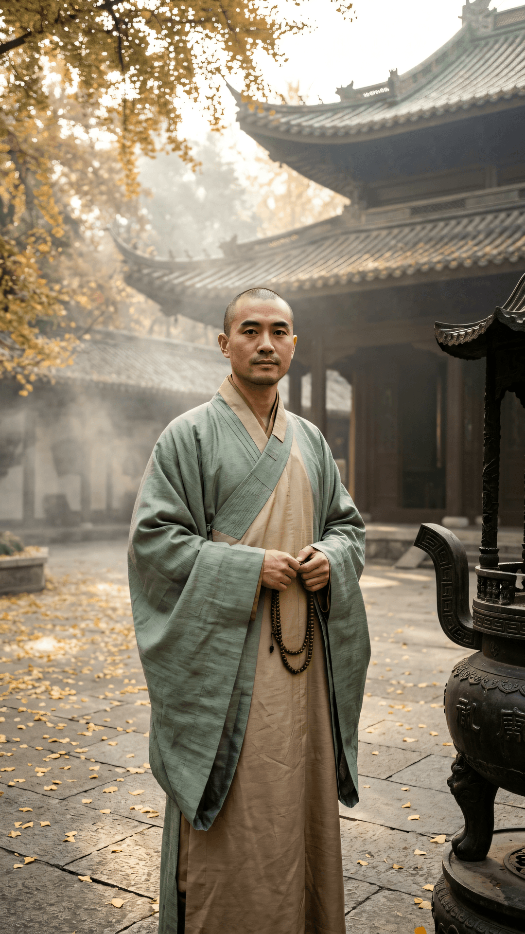 以般若利剑，斩断无明乱思；于纷杂境中，心如虚空不染。