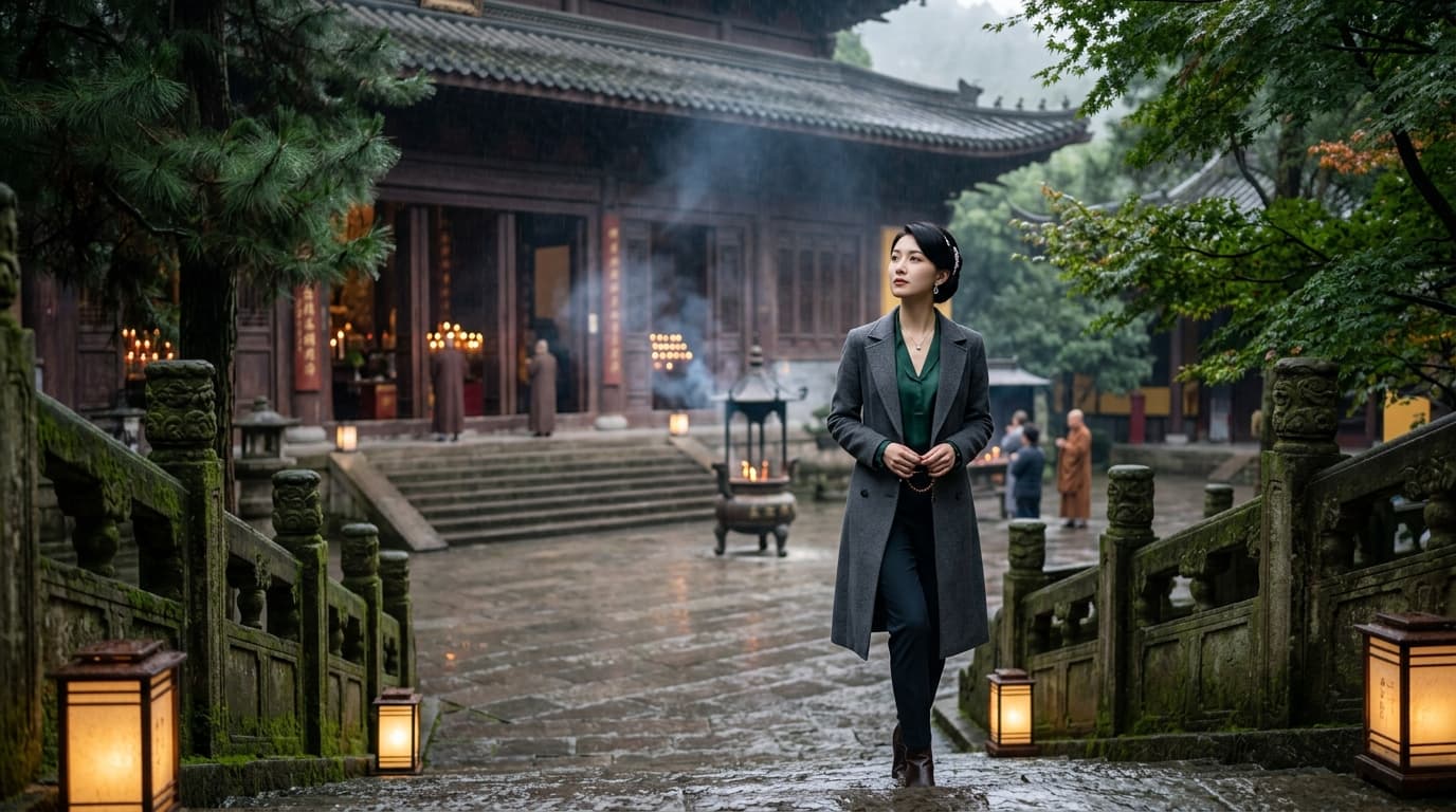起心即是众生，无心即是如来。虽处于夜雨，心光自常明。