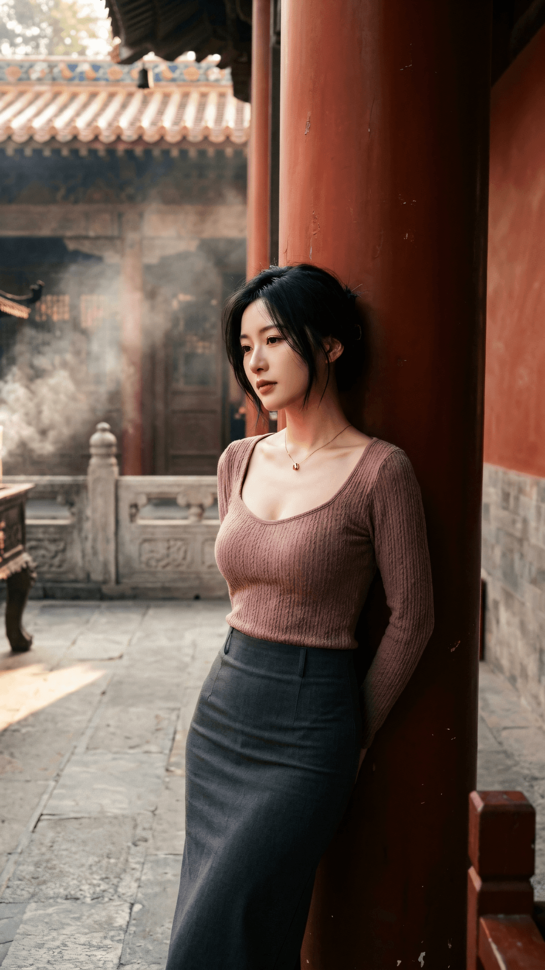 众生皆在赶路，唯你于此独歇。不逐群蜂舞，何必计圆缺。