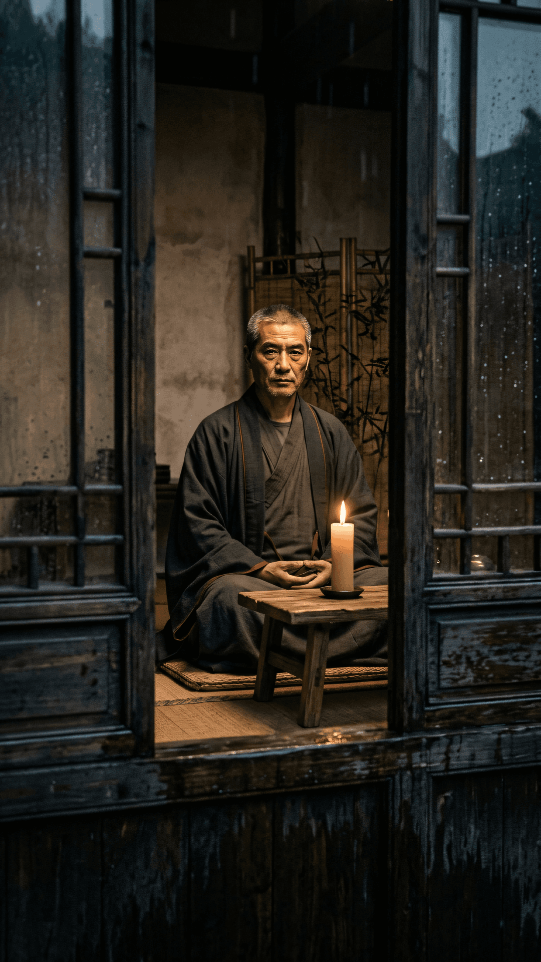 万事如草木，岁岁有枯荣。暂歇林下步，听取雨打窗。