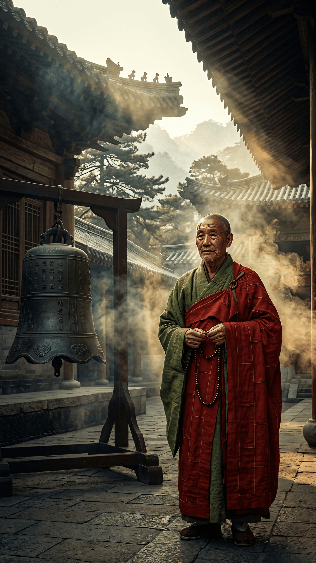 莫教忙里失清心，百计营求总梦魂。且把浮名撇脑后，坐看云起掩柴门。