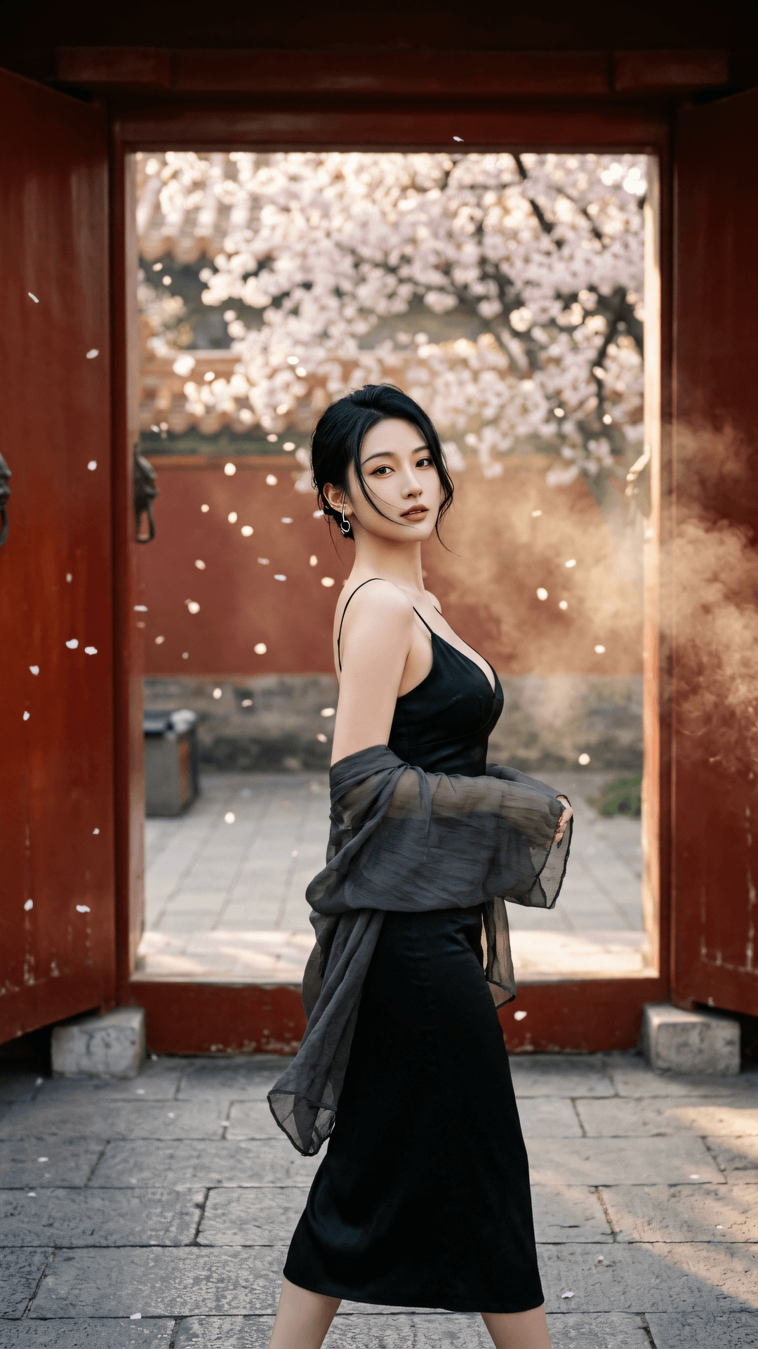 晚霞不没孤云影，枯木犹含一瓣香。结缘当存清净念，随风散聚两无妨。