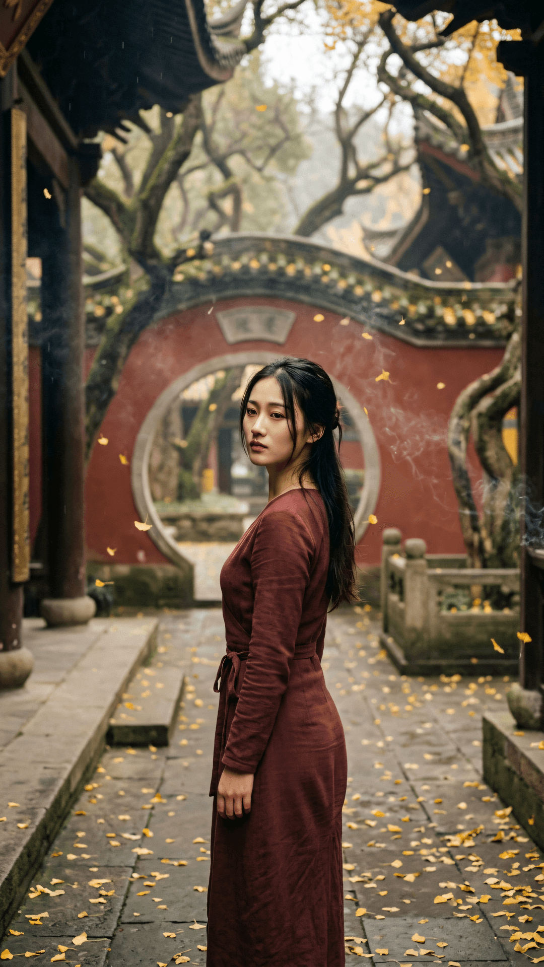 凡墙皆是门，凡尘皆是土。执于往日影，何处觅归途？万般皆放下，觉后一身轻。