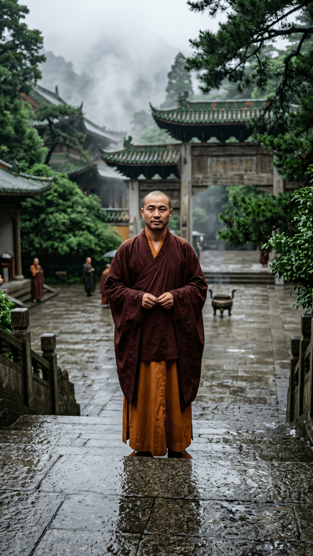 身如虚空，心同水月，于一切处，无有障碍。