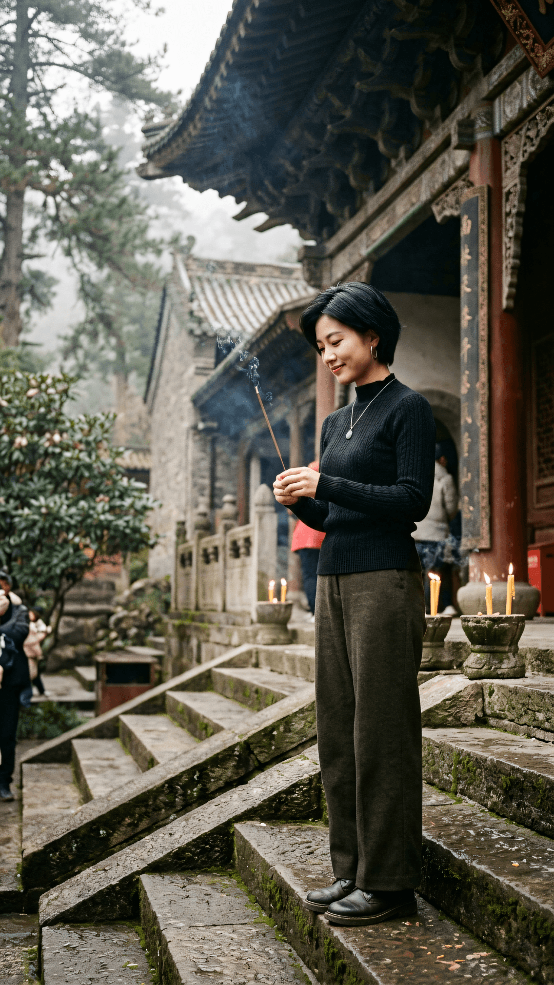 终日寻春不见春，芒鞋踏破岭头云。归来笑拈梅花嗅，春在枝头已十分。